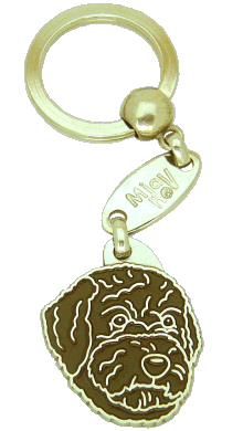 LAGOTTO ROMAGNOLO BROWN <br> (keyring, engraving included)